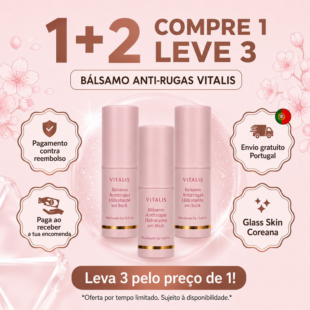 Bálsamo hidratante de colágeno para arrugas VITALIS